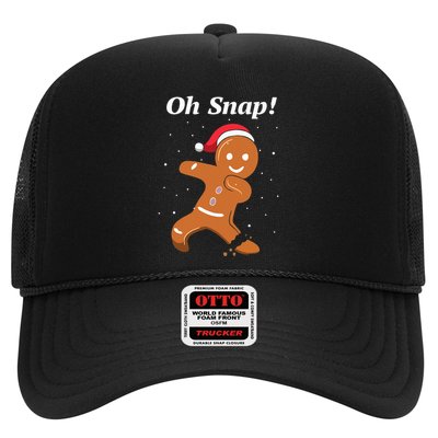Oh Snap Funny Gingerbread Merry Christmas Cookie Trucker Hat