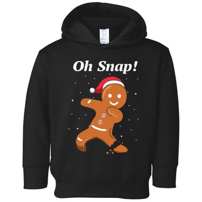 Oh Snap Funny Gingerbread Merry Christmas Cookie Toddler Hoodie
