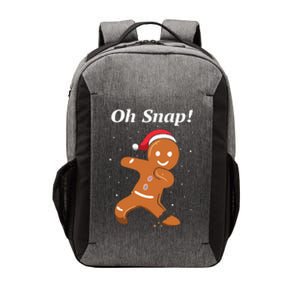 Oh Snap Funny Gingerbread Merry Christmas Cookie Vector Backpack