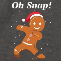 Oh Snap Funny Gingerbread Merry Christmas Cookie Vector Backpack