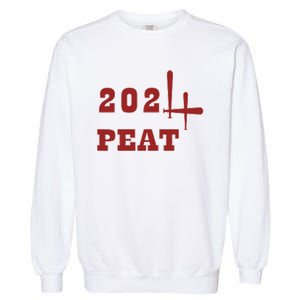 Oklahoma Softball Four Peat 2024 Celebration Garment-Dyed Sweatshirt