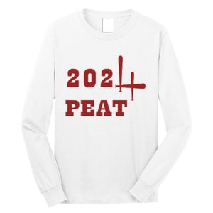 Oklahoma Softball Four Peat 2024 Celebration Long Sleeve Shirt