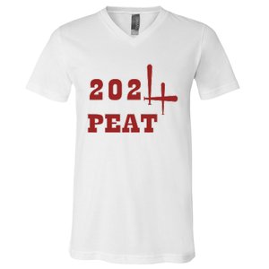 Oklahoma Softball Four Peat 2024 Celebration V-Neck T-Shirt