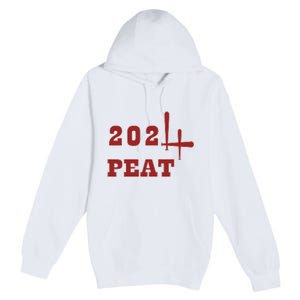 Oklahoma Softball Four Peat 2024 Celebration Premium Pullover Hoodie