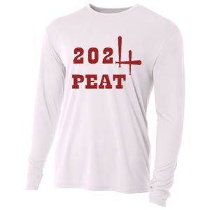 Oklahoma Softball Four Peat 2024 Celebration Cooling Performance Long Sleeve Crew