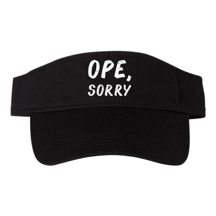 Ope Sorry Funny Midwest Valucap Bio-Washed Visor