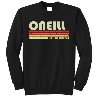 Oneill Surname Funny Retro Vintage 80s 90s Birthday Reunion Sweatshirt