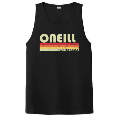 Oneill Surname Funny Retro Vintage 80s 90s Birthday Reunion PosiCharge Competitor Tank