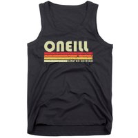 Oneill Surname Funny Retro Vintage 80s 90s Birthday Reunion Tank Top