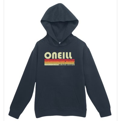 Oneill Surname Funny Retro Vintage 80s 90s Birthday Reunion Urban Pullover Hoodie