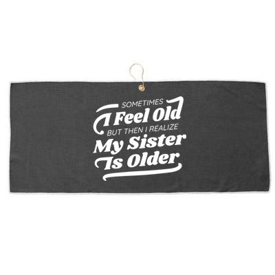 Older Sister Funny Large Microfiber Waffle Golf Towel