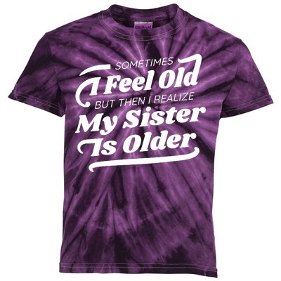 Older Sister Funny Kids Tie-Dye T-Shirt