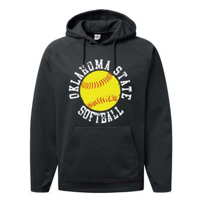 Oklahoma Softball Funny Performance Fleece Hoodie