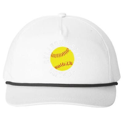 Oklahoma Softball Funny Snapback Five-Panel Rope Hat