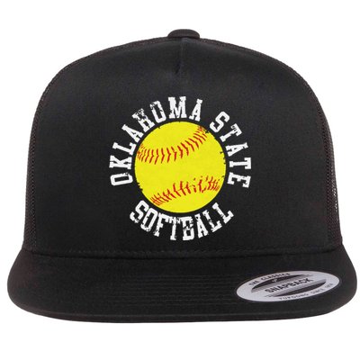 Oklahoma Softball Funny Flat Bill Trucker Hat