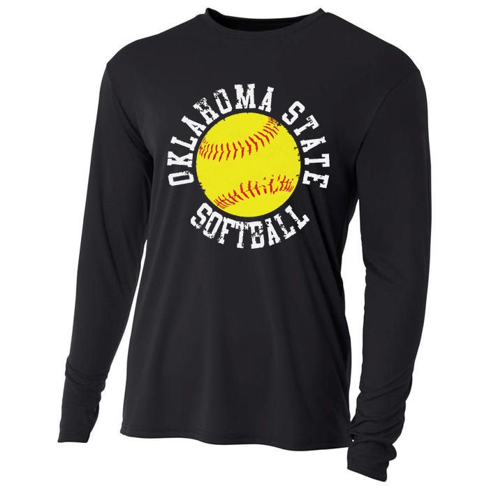 Oklahoma Softball Funny Cooling Performance Long Sleeve Crew