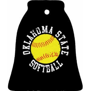 Oklahoma Softball Funny Ceramic Bell Ornament