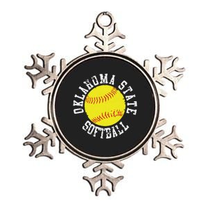 Oklahoma Softball Funny Metallic Star Ornament