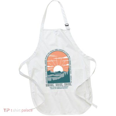 Oak Stone Feast Of Tabernacles Awake Arise Shine Window Full-Length Apron With Pockets