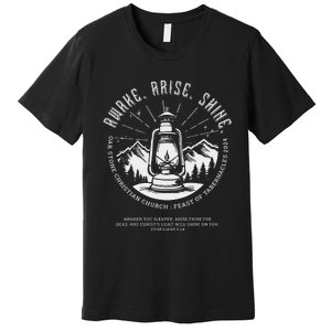 Oak Stone Feast Of Tabernacles Awake Arise Shine Lantern Premium T-Shirt