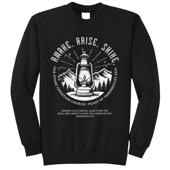 Oak Stone Feast Of Tabernacles Awake Arise Shine Lantern Tall Sweatshirt