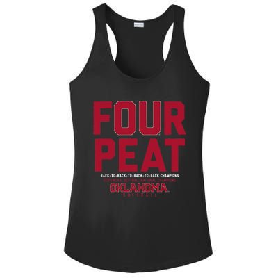 Oklahoma Softball Fourpeat Champs Ladies PosiCharge Competitor Racerback Tank