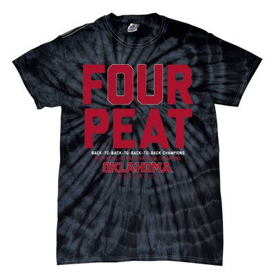 Oklahoma Softball Fourpeat Champs Tie-Dye T-Shirt