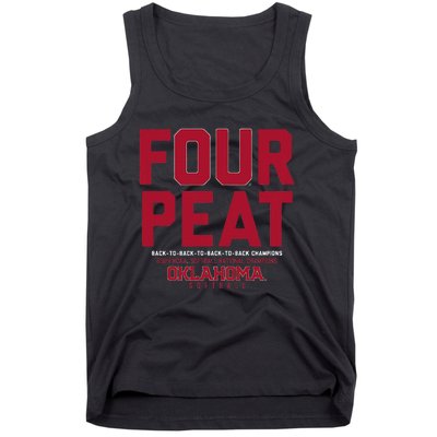 Oklahoma Softball Fourpeat Champs Tank Top