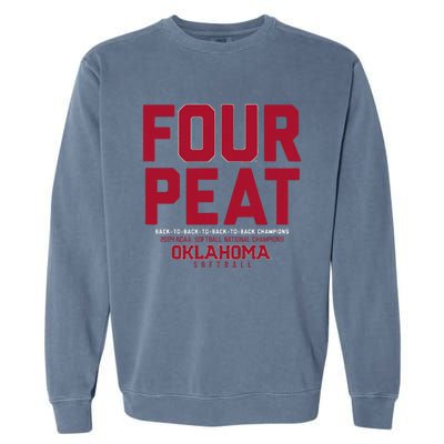 Oklahoma Softball Fourpeat Champs Garment-Dyed Sweatshirt