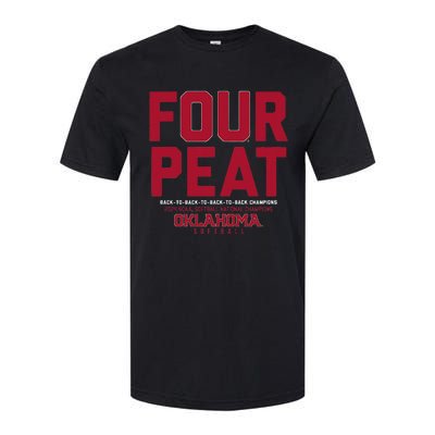 Oklahoma Softball Fourpeat Champs Softstyle CVC T-Shirt