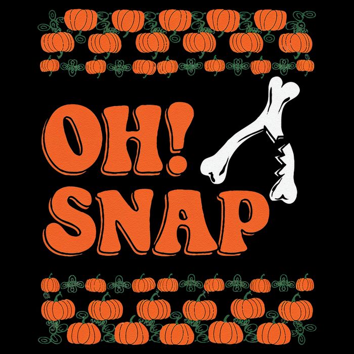 Oh Snap Funny Thanksgiving Ugly Turkey Wishbone Fun 7-Panel Snapback Hat