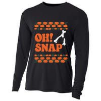 Oh Snap Funny Thanksgiving Ugly Turkey Wishbone Fun Cooling Performance Long Sleeve Crew