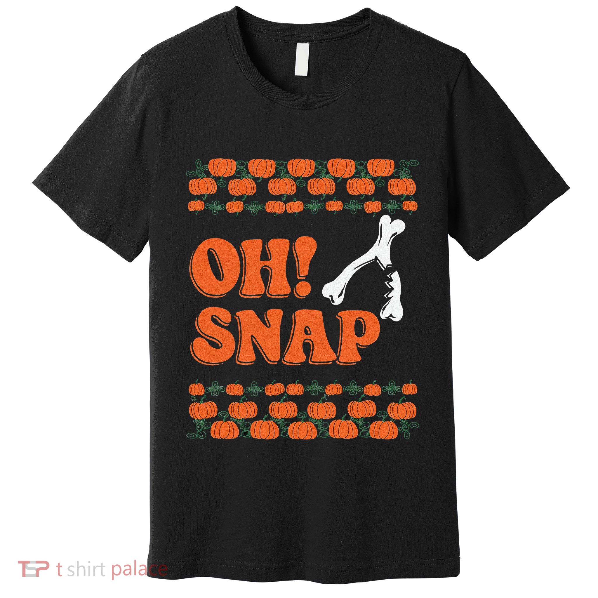 Oh Snap Funny Thanksgiving Ugly Turkey Wishbone Fun Premium T-Shirt