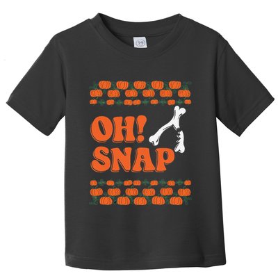 Oh Snap Funny Thanksgiving Ugly Turkey Wishbone Fun Toddler T-Shirt