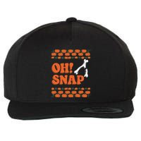 Oh Snap Funny Thanksgiving Ugly Turkey Wishbone Fun Wool Snapback Cap