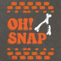 Oh Snap Funny Thanksgiving Ugly Turkey Wishbone Fun Cotton Canvas Backpack