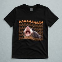 Opossum Screaming Funny Possum Trash Cat Meme T-Shirt