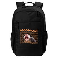 Opossum Screaming Funny Possum Trash Cat Meme Backpack