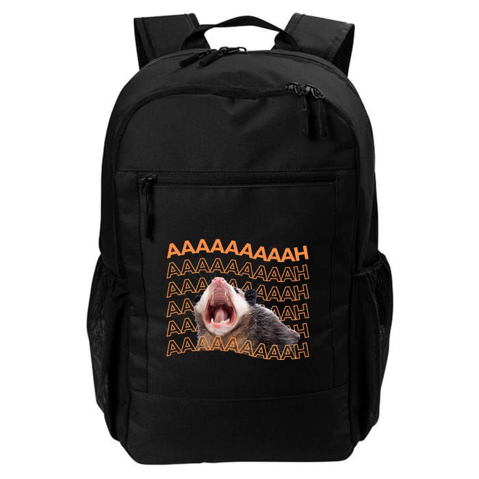 Opossum Screaming Funny Possum Trash Cat Meme Backpack