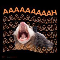 Opossum Screaming Funny Possum Trash Cat Meme Youth Performance Sprint T-Shirt