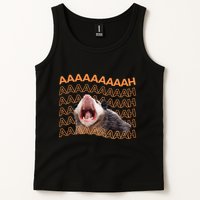 Opossum Screaming Funny Possum Trash Cat Meme Tank Top