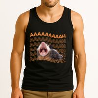 Opossum Screaming Funny Possum Trash Cat Meme Tank Top
