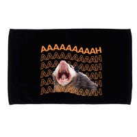 Opossum Screaming Funny Possum Trash Cat Meme Microfiber Hand Towel