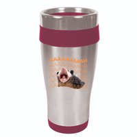 Opossum Screaming Funny Possum Trash Cat Meme 16oz Travel Tumbler