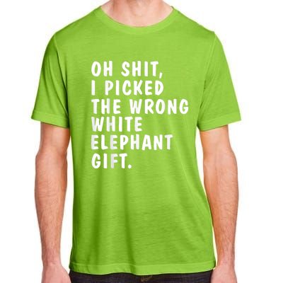 Oh Shit Funny White Elephant Gifts For Christmas Presents Adult ChromaSoft Performance T-Shirt