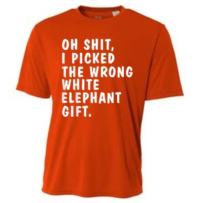 Oh Shit Funny White Elephant Gifts For Christmas Presents Cooling Performance Crew T-Shirt