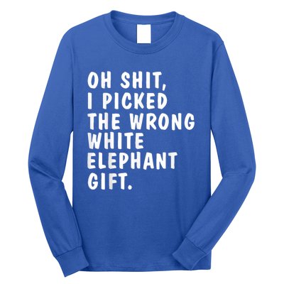 Oh Shit Funny White Elephant Gifts For Christmas Presents Long Sleeve Shirt