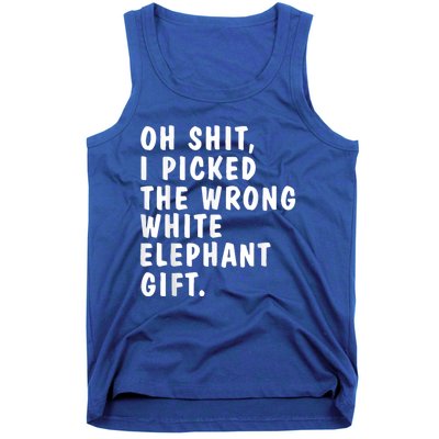 Oh Shit Funny White Elephant Gifts For Christmas Presents Tank Top