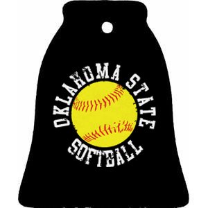 Oklahoma Softball Funny Ceramic Bell Ornament