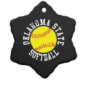 Oklahoma Softball Funny Ceramic Star Ornament